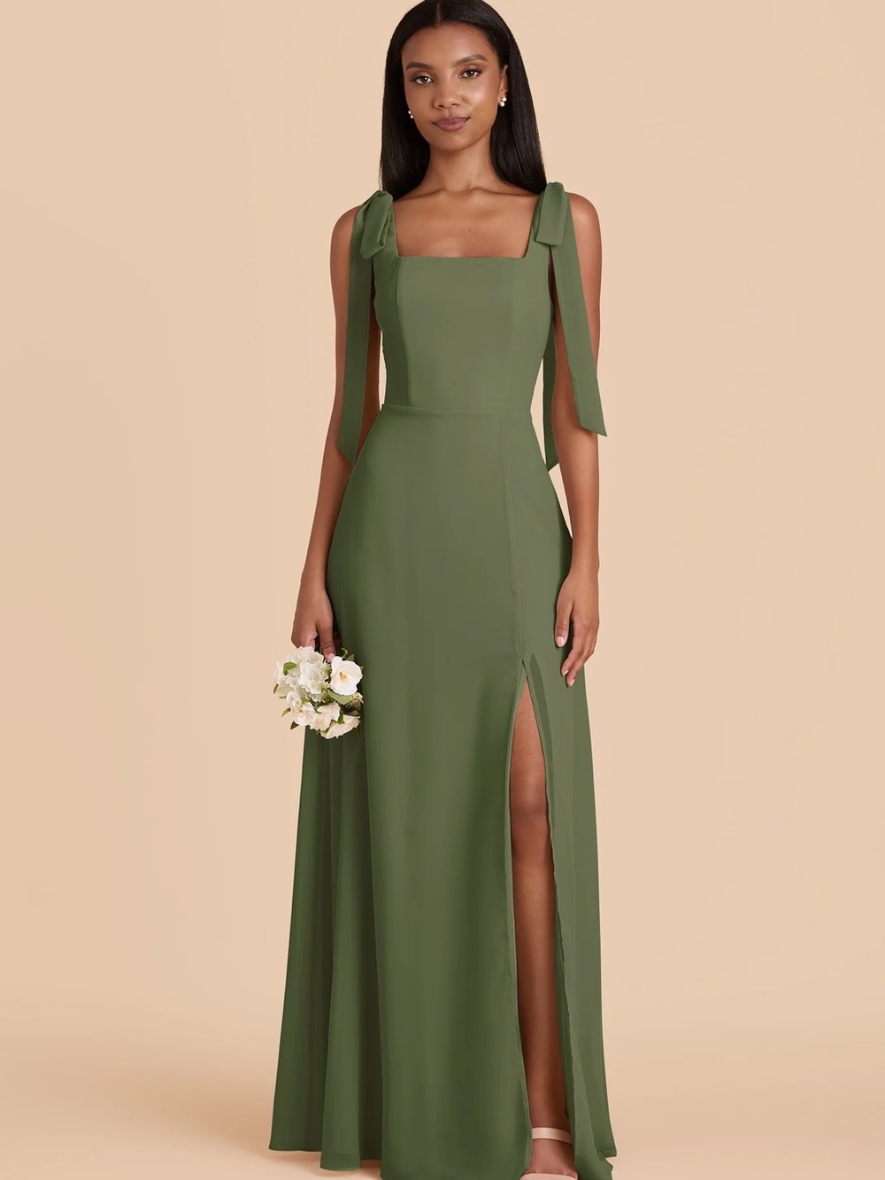 Birdy Grey Olive Chiffon Alex Convertible Dress